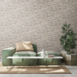 Steen structuur behang 38816-1