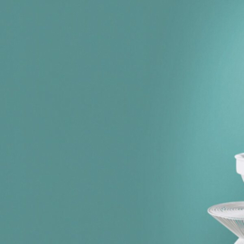 blauw uni behang 515671