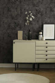 beton behang zwart 37425-6