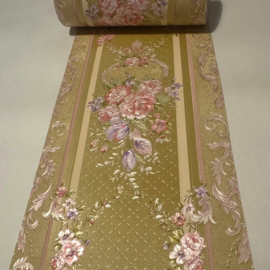 Chique rand rozen boeketten lila roze goud