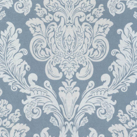 barok behang blauw atlas 549-3