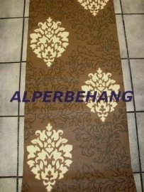 bruin beige barok 3d vinyl behang 86