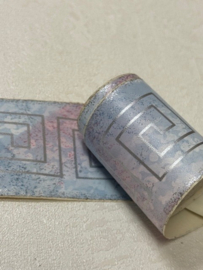 Zelfklevende retro behangrand Griekse sleutel 5,5 cm – 5 meter lang