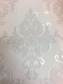 barok behang wit grijs parelmoer 6959-31
