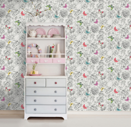 Dutch First Class The Enchanted Garden behang Frieda 98910 vlinder