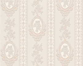 Bloemen Behang Beige creme Metallics glitter 18613-3