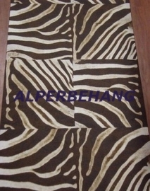 Bruin zebraprint behang  811414