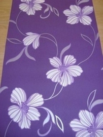 paars modern vlies behang 109