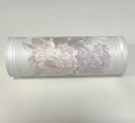 Rand Engelse bloemen glim roosjes lila kleurrijk