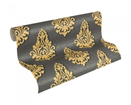 Zwart goud behang 95981-5