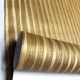Goud streep vlies behang klassiek cafe kroegen 70cm breed