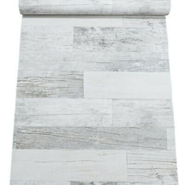 Hout behang grijs wit 210835