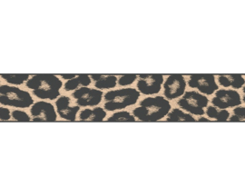 Behangrand Dierenprint luipaard panter 9014-15