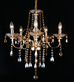 kroonluchter klassiek diamant hanglamp gold 5160-5