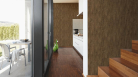 Roestbruin behang 32711-9