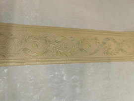 behangrand groen goud