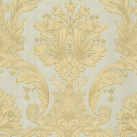 creme goud barok 3d vinyl behang 289