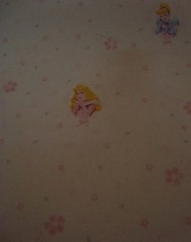 roze wit disney prinses meisjes behang 169