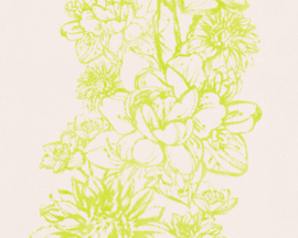 Groen bloemen behang 30706-5