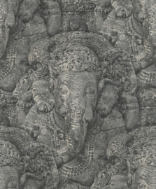 3D behang olifanten crispy paper 525502