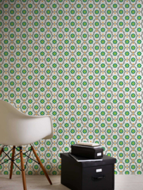 Retro behang groen seventies 36297-3