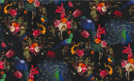 Luxe Botanisch Behang met Pauwenmotief  6371-15