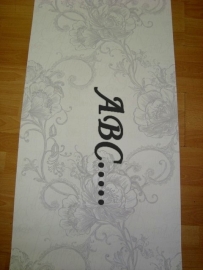 creme bloemen brokant barok behang 189