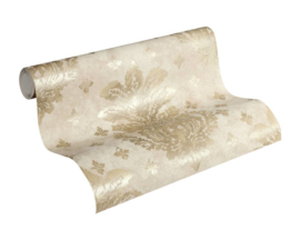 barok behang vlıes beıge creme goud 36456-1