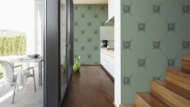 Groen modern behang 943981