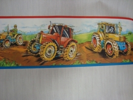 Behangrand tractor tracker stoere jongen xxv1