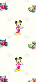 Dutch Wallcoverings AG Design Disney behang WPD 9771 Mickey Mouse Roadster Grey
