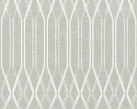 Taupe retro behang as creation 36632-2