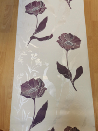 Paars bloemen behang xx653