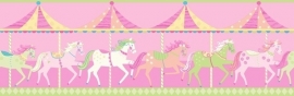 Dutch Carousel behangrand DLB50082 paarden