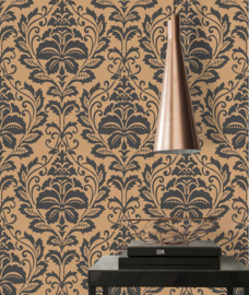 zwart brons barok behang 36910-4