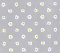 grijs wit bloemen tafelzeil 2137