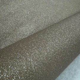 Taupe Chic glitter vliesbehang bling bling