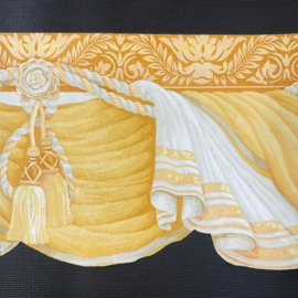 paleis behangrand klassiek draperie