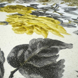 retro bloemen behang Vintage landelijke stijl voelbaar structuur