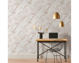 Marmer Vliesbehang 0222-15 roze zalm