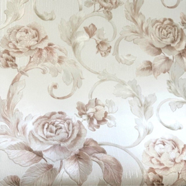Bloemen behang  rozen 70cm breed Italiaans vliesbehang 95983-3
