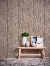 hout behang planken bruin vliesbehang 36152-4