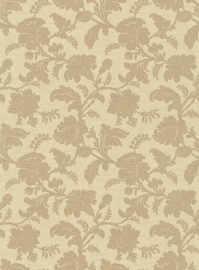Bloemen rasch behang goud515169