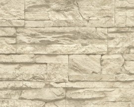 AS Creation Wood´n Stone 7071-30 Steenstructuur behang