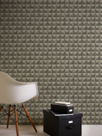 3D retro pyramiden behang  36275-1