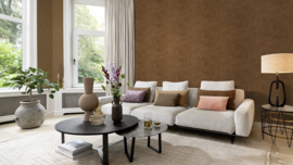 Roestbruin kroko behang Reptile Skin 751314