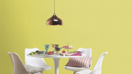 limegroen behang retroprint 800920