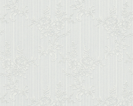 wit glitter behang 31072-9