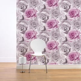 bloemen rozen behang 119505