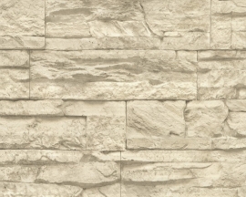 AS Creation Murano 7071-30 Stone beige creme steenbehang